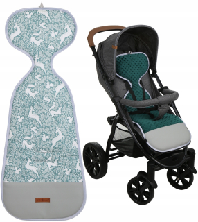 VLOŽKA DO KOČÍKU, OBOJSTRANNÁ MODERNÁ PREMIUM BABYMAM SEDAČKA